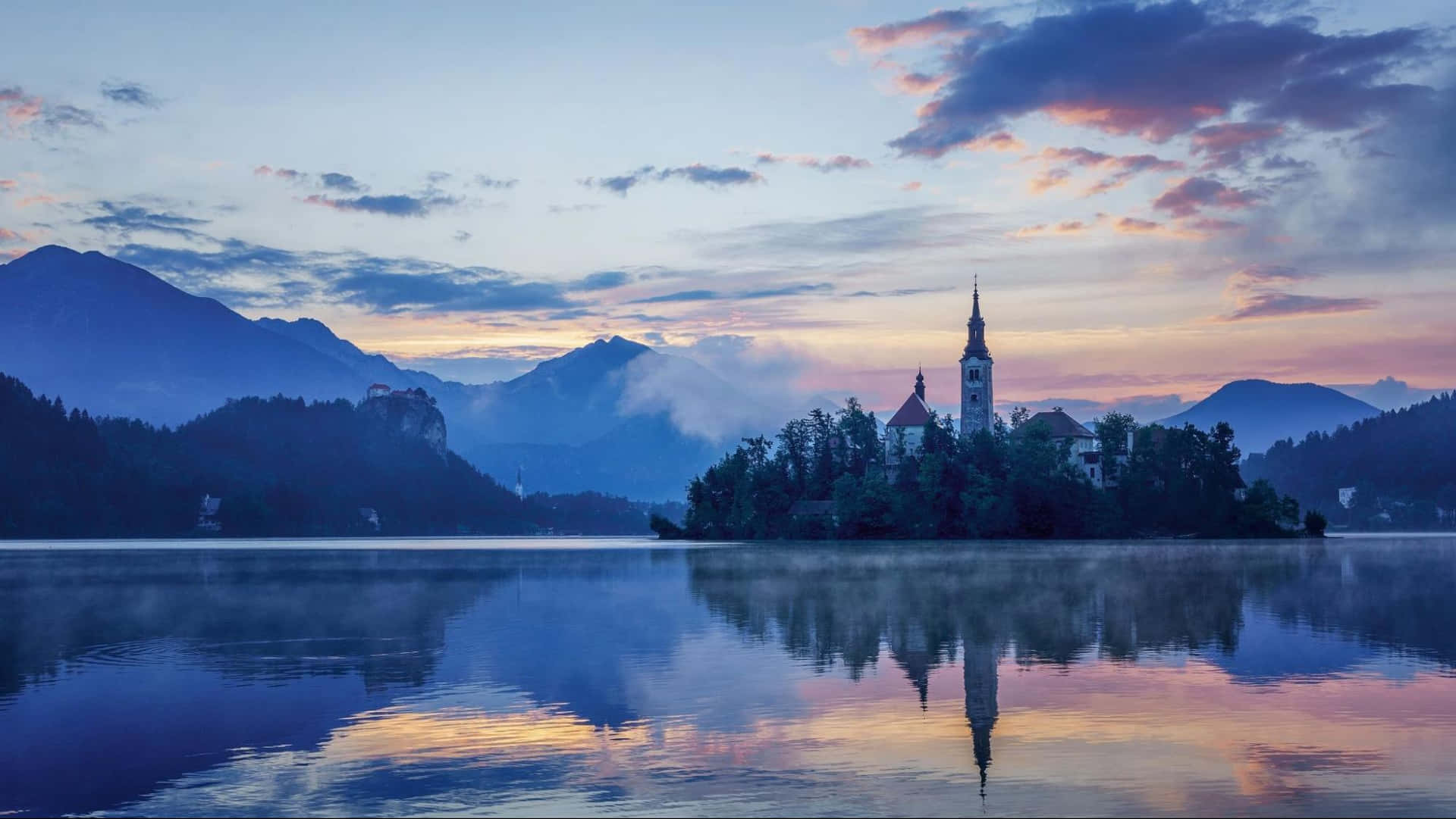Lake Bled At Dusk