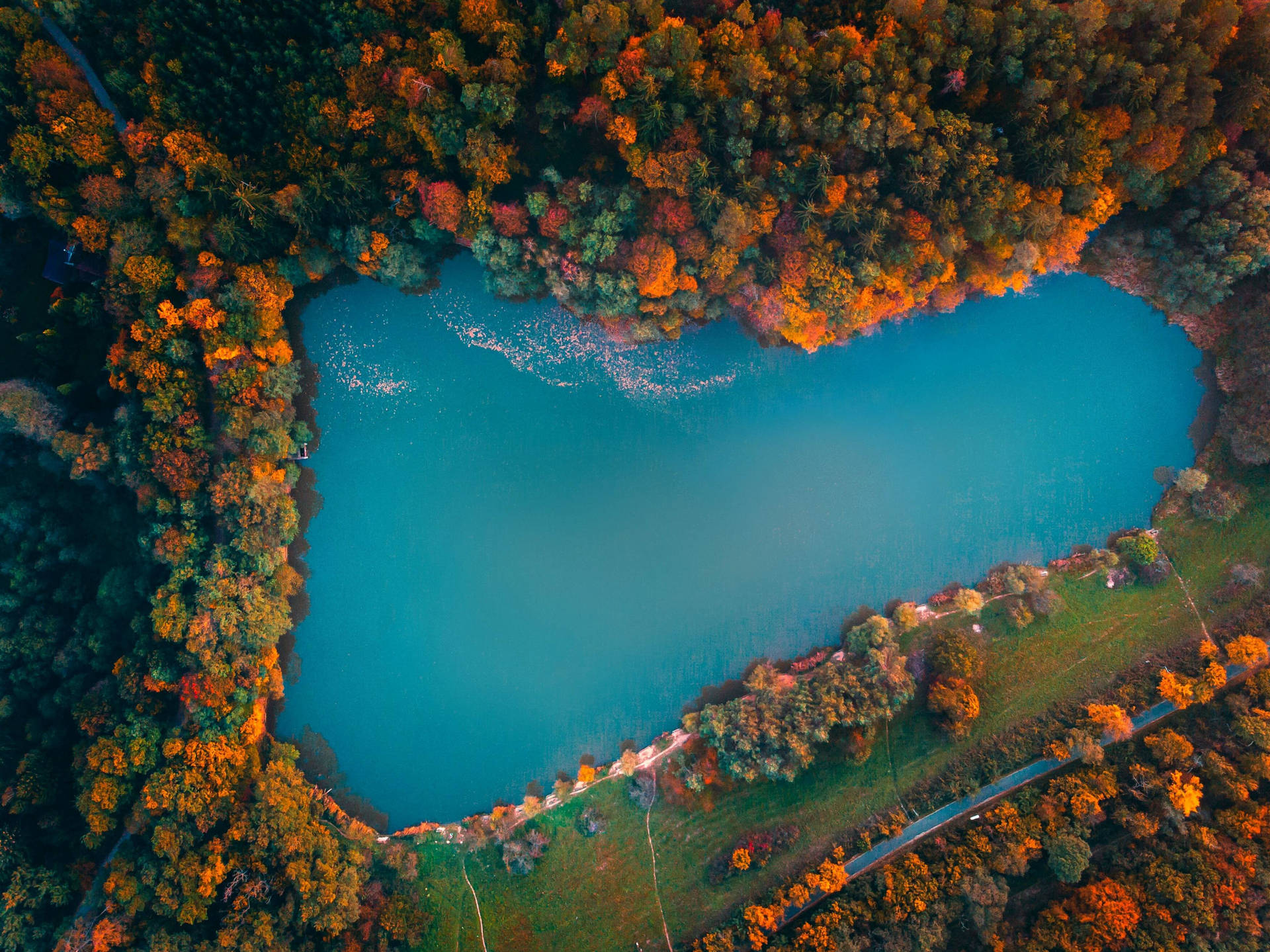 Lake In Hungary Background