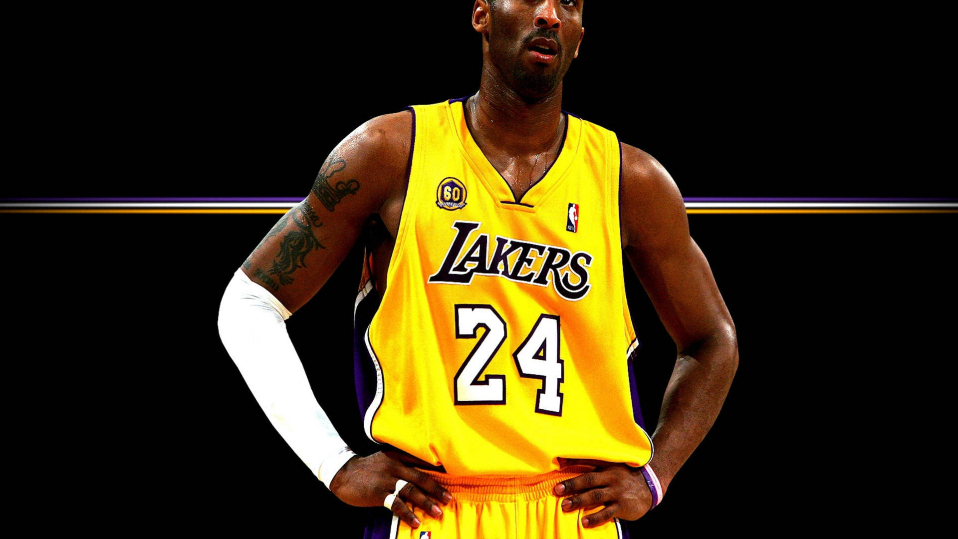 Lakers Hd Kobe Surprised Background