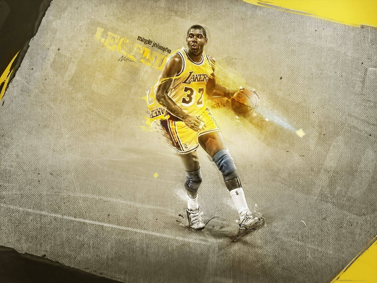 Lakers Hd Magic Johnson Background