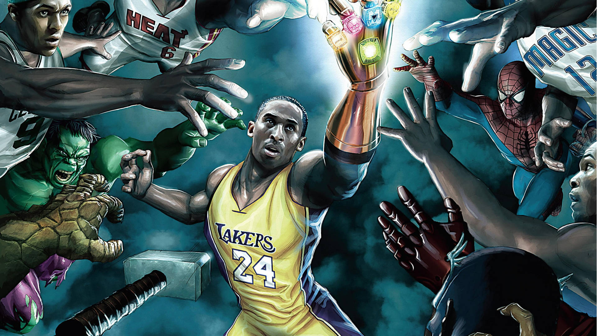 Lakers Hd Superhero Background