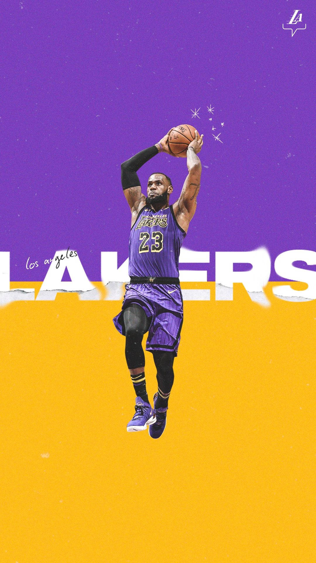 Lakers Iphone With Lebron Jumping Background