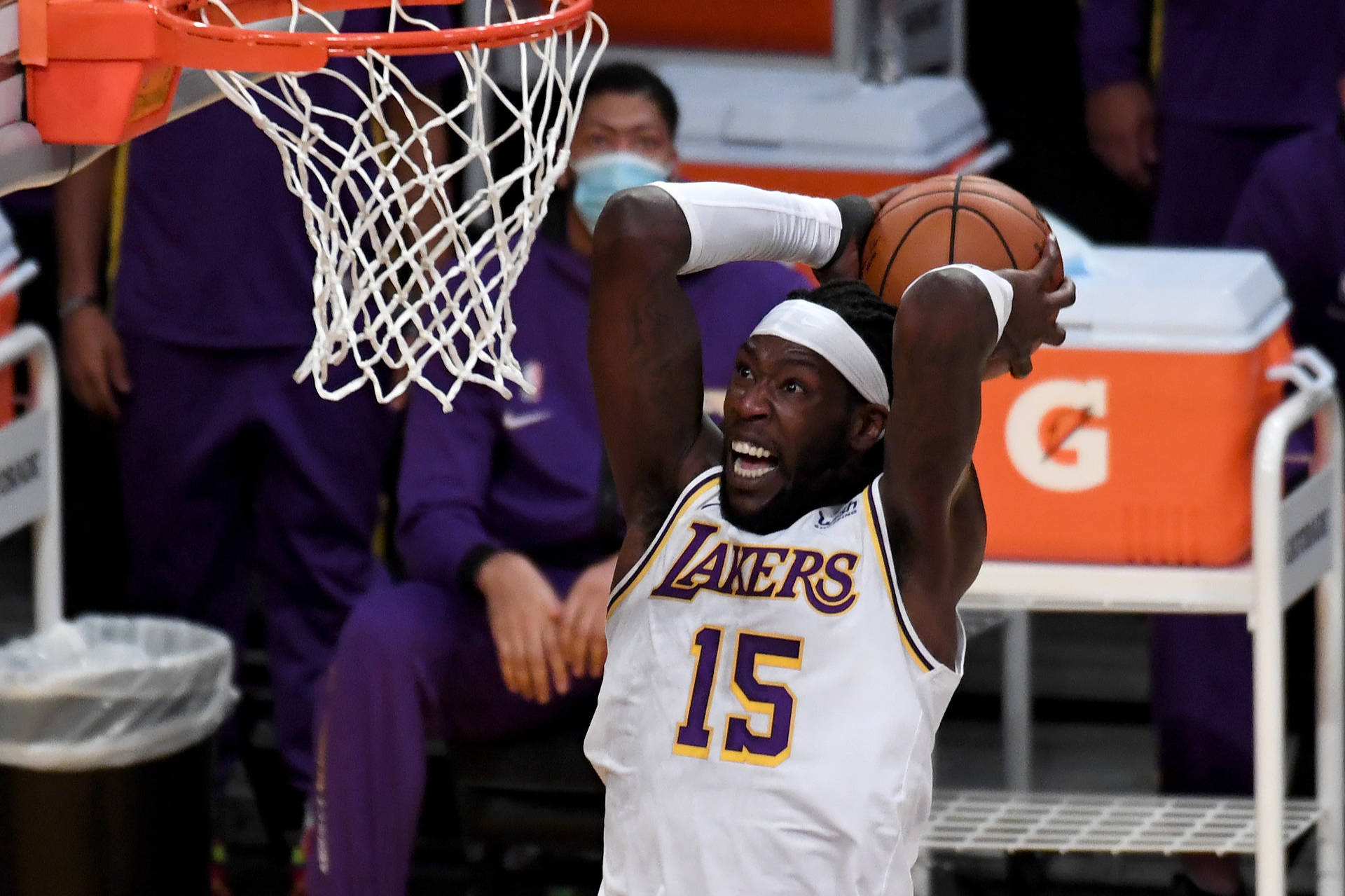 Lakers Montrezl Harrell Slam Dunk Background