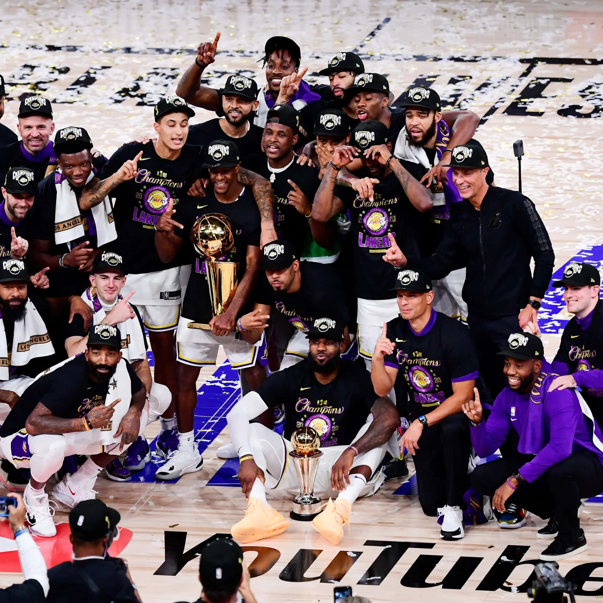Lakers2020 N B A Champions Celebration Background