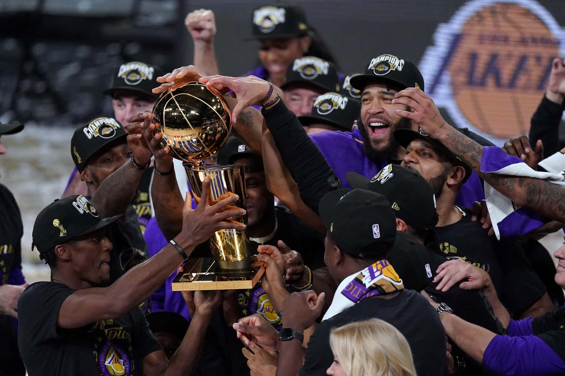 Lakers2020 N B A Champions Celebration Background