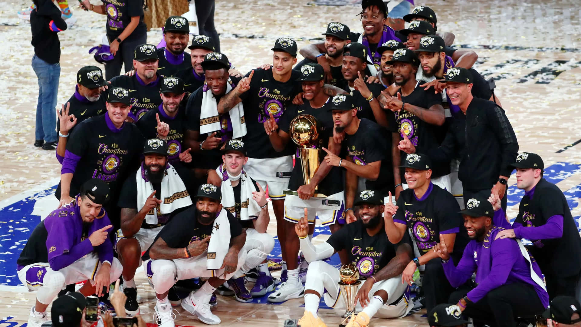 Lakers2020 N B A Champions Celebration Background