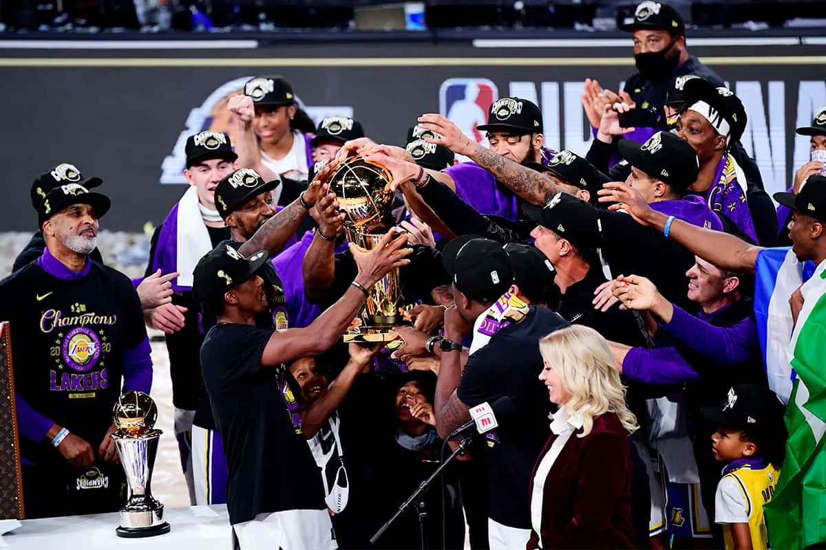 Lakers2020 N B A Championship Celebration Background