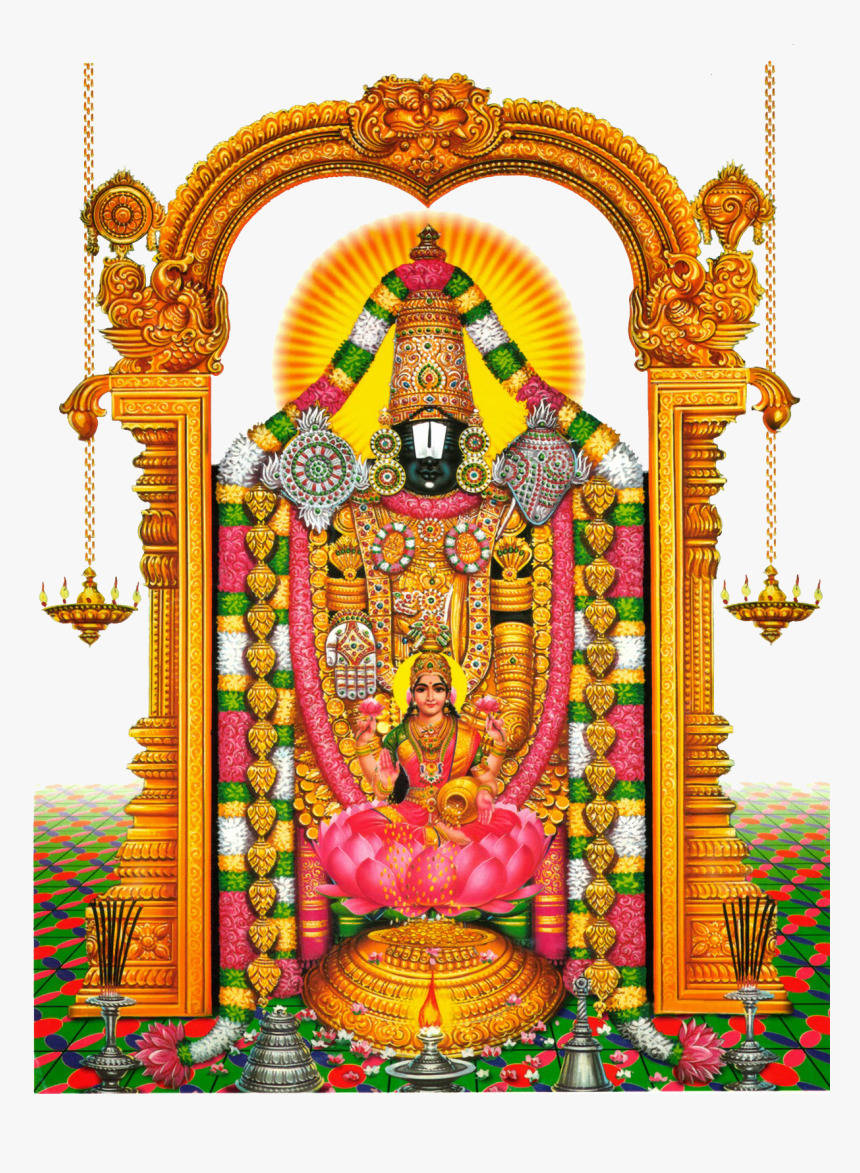 Lakshmi Devi With Lord Venkateswara 4k