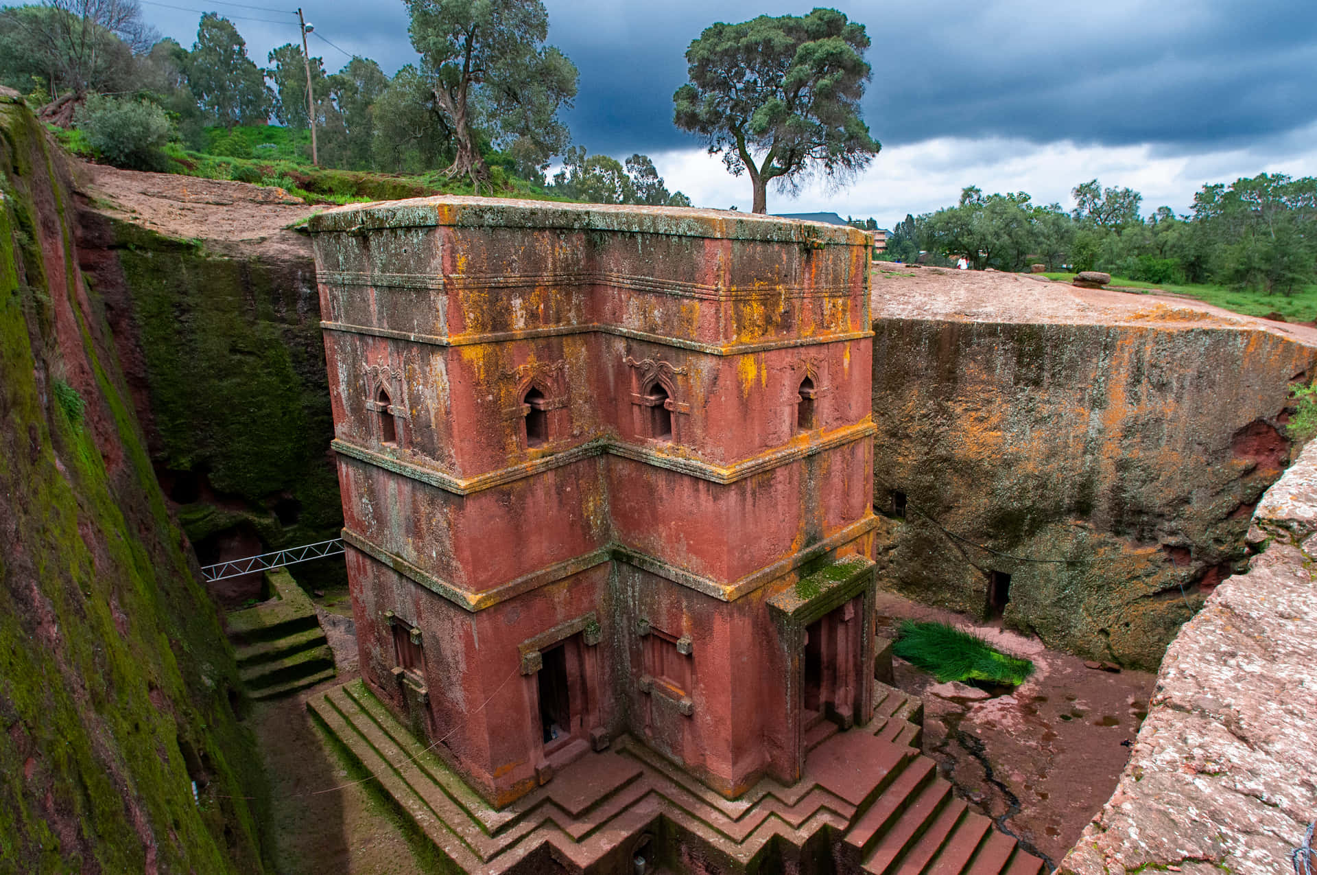 Lalibela's Monolithic Rock-hewn Church Background