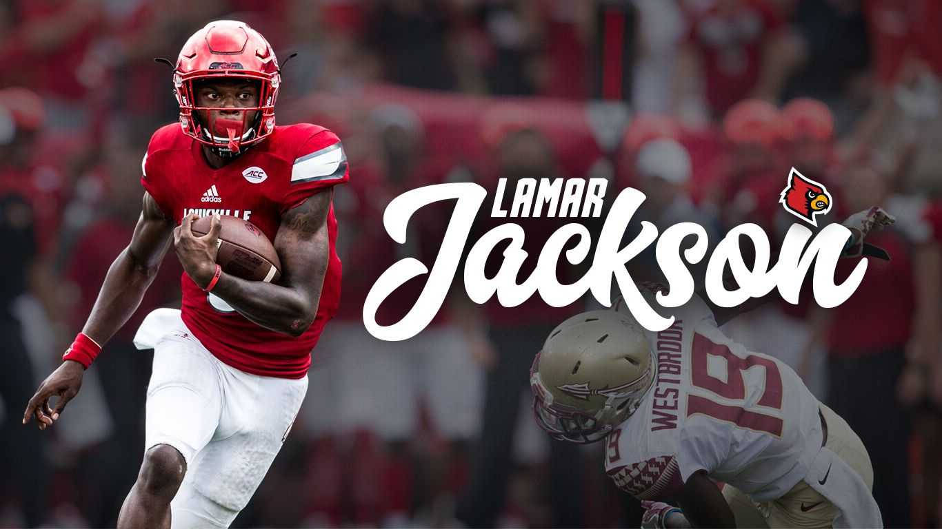 Lamar Jackson Cardinals Quarterback Background