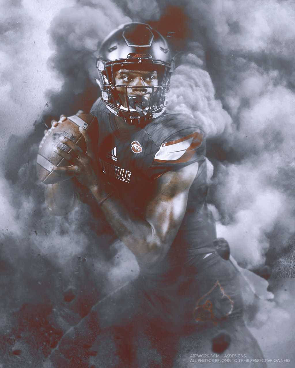 Lamar Jackson Cool Graphic Poster Background