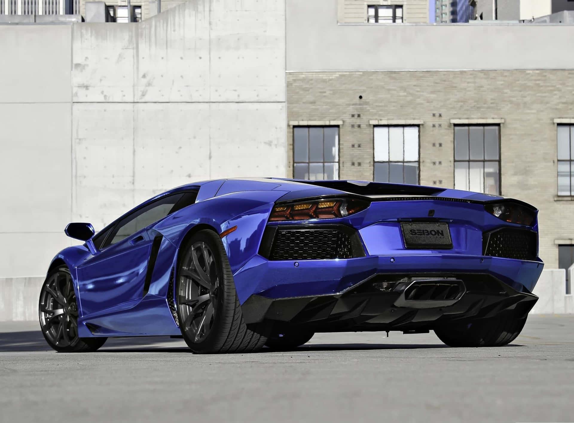 Lamborghini Aventador Indigo Blue Sleek