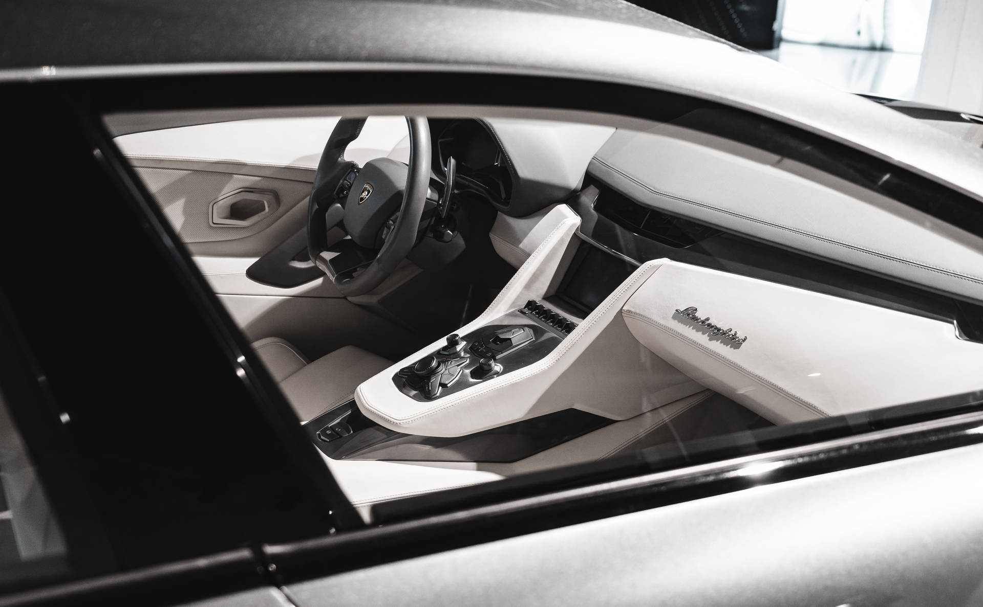 Lamborghini Estoque Luxury Car Interior Background