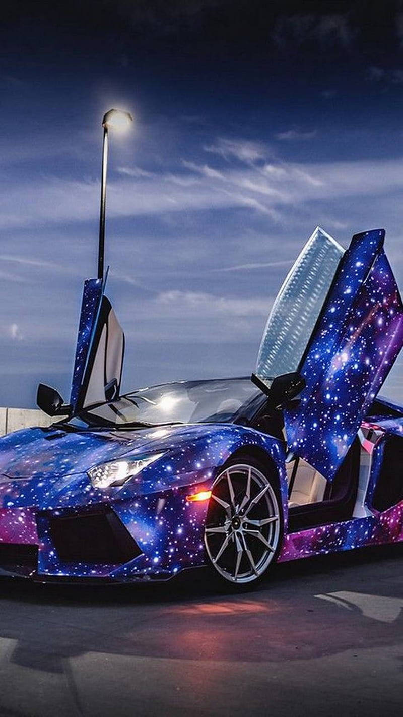 Lamborghini Galaxy Open Doors Background