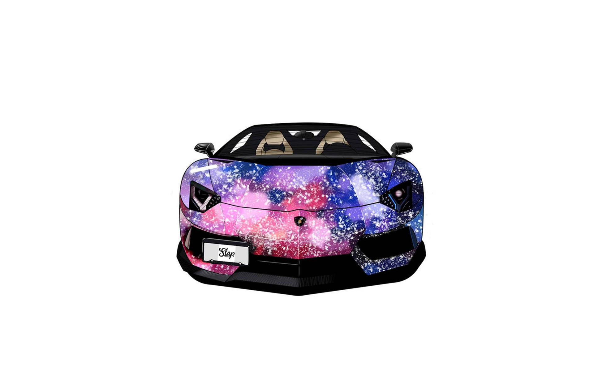 Lamborghini Galaxy White Background