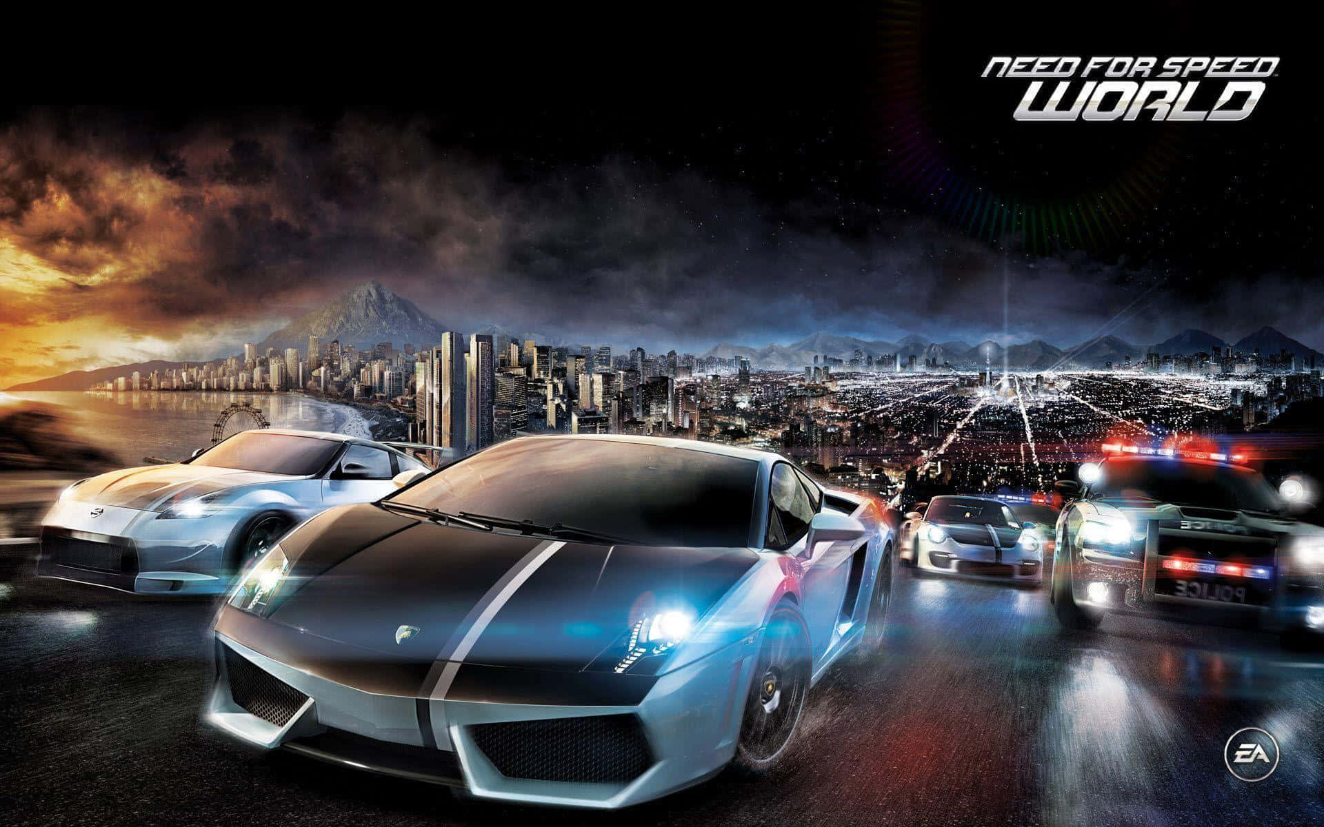 Lamborghini Gallardo Leading Nfs World Background