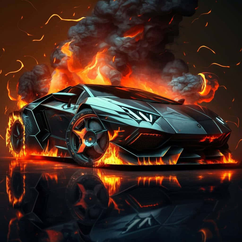 Lamborghini Inferno Artwork Background