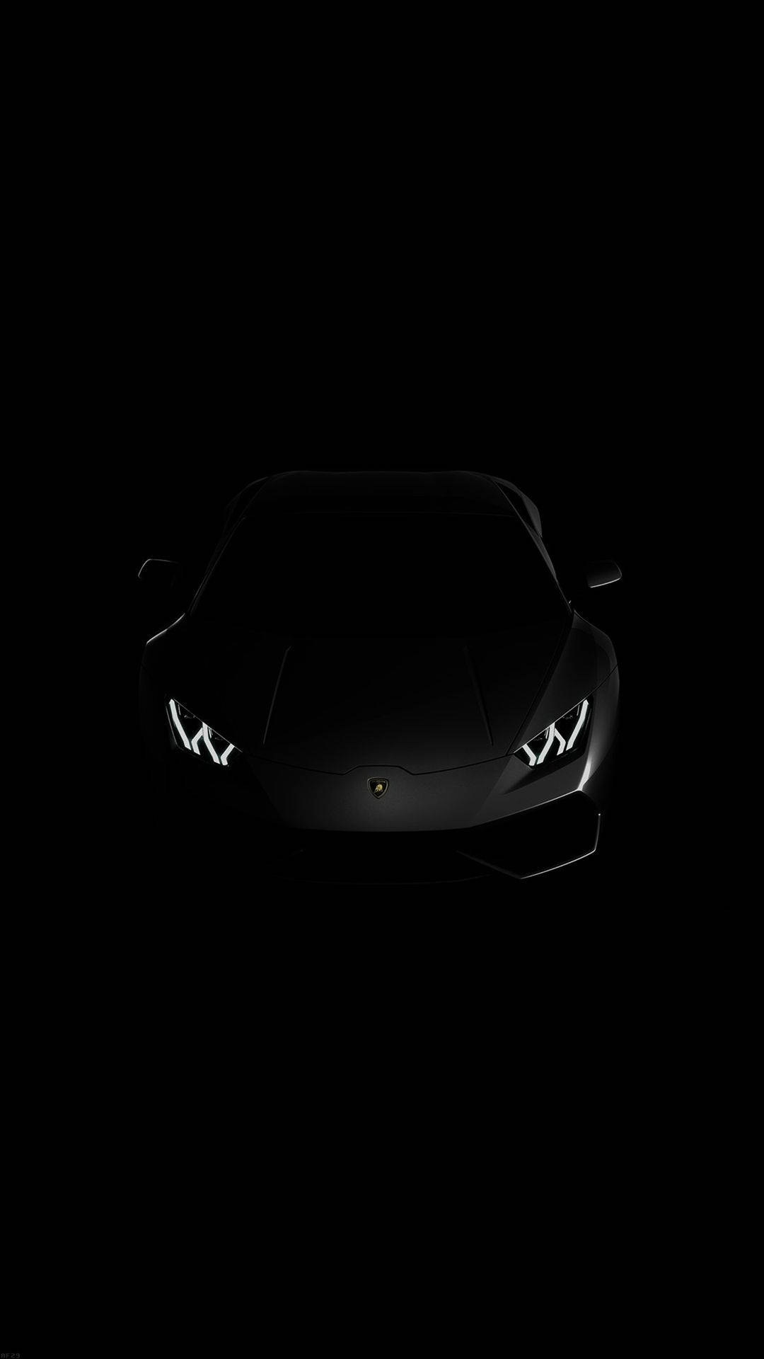 Lamborghini Iphone Black Aesthetic Hidden In Shadows Background