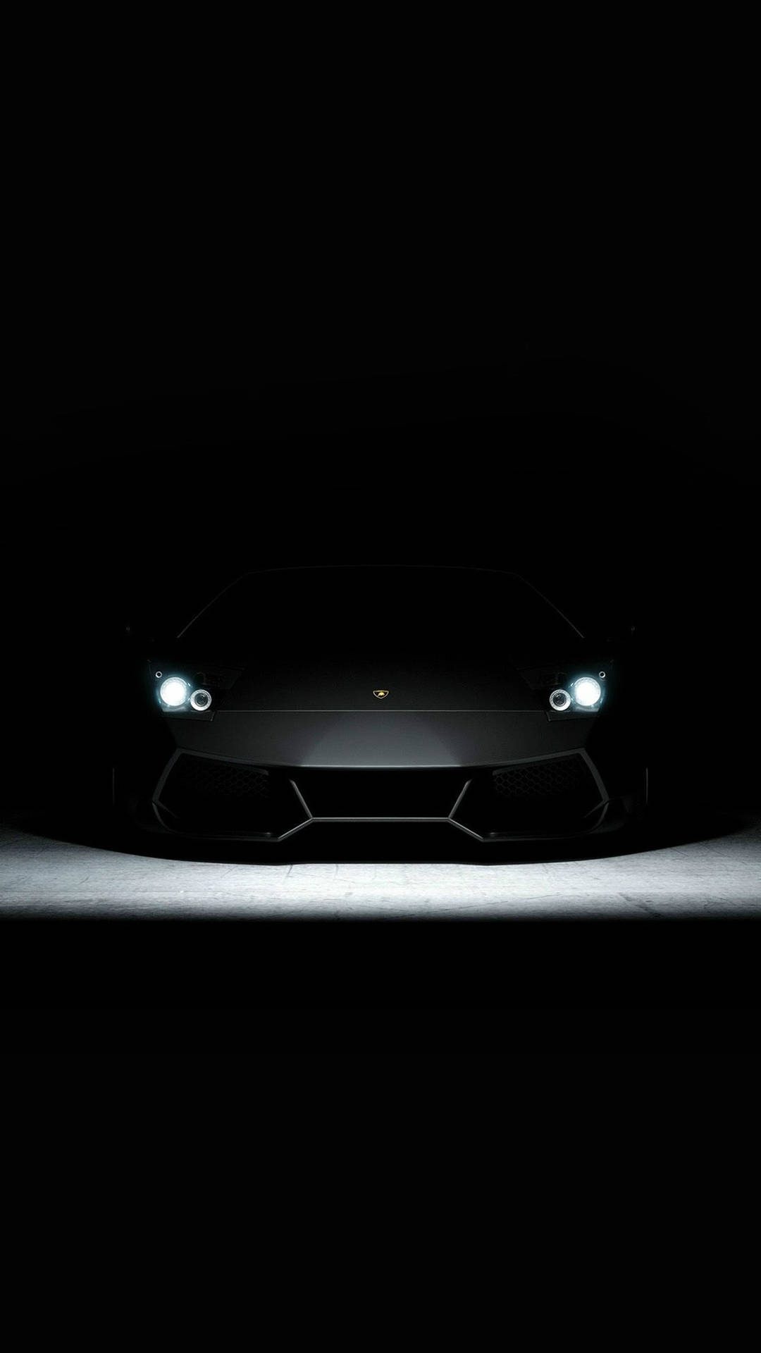 Lamborghini Iphone Black Aesthetic White Headlights