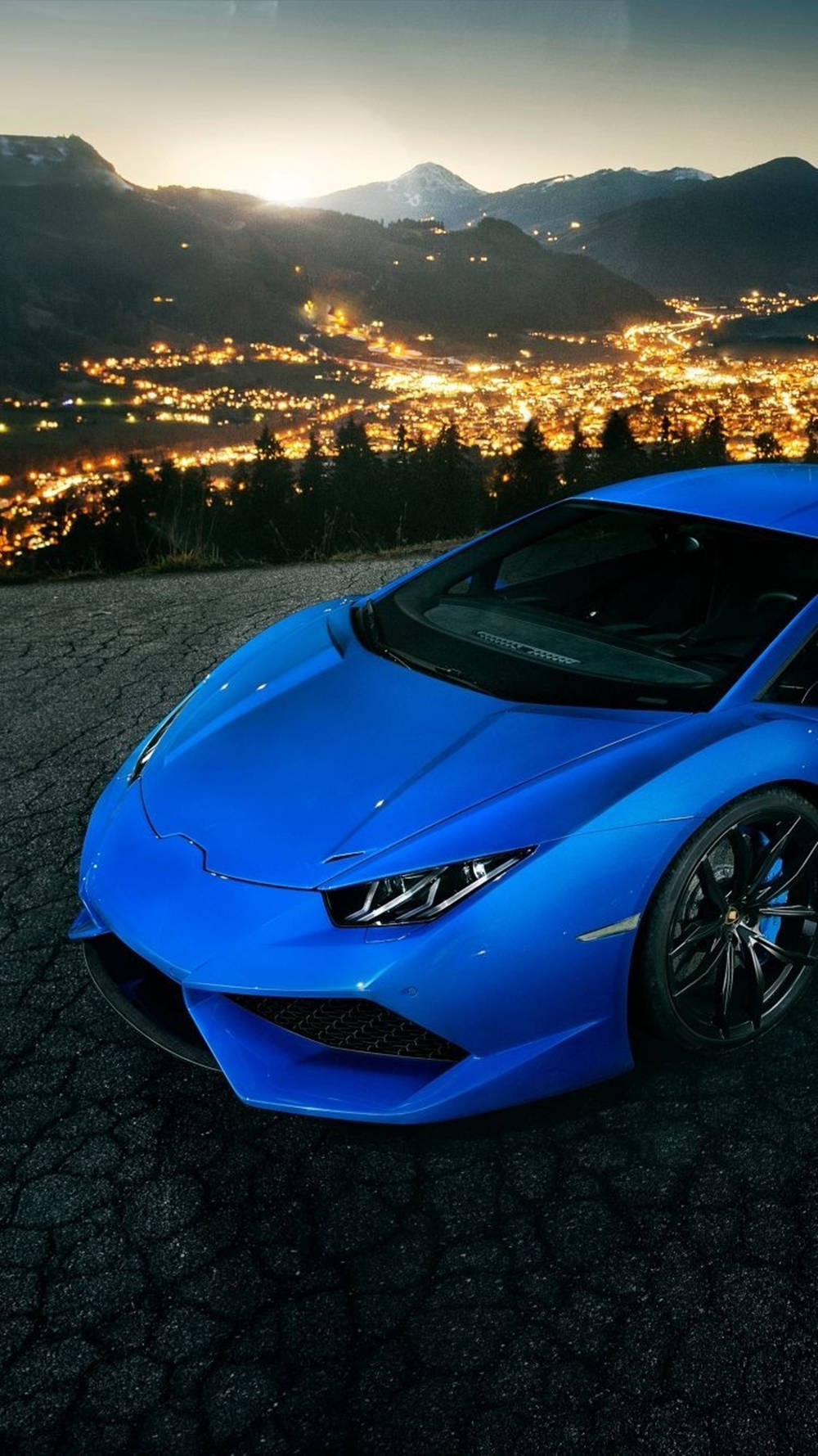 Lamborghini Iphone Blue Aesthetic City View