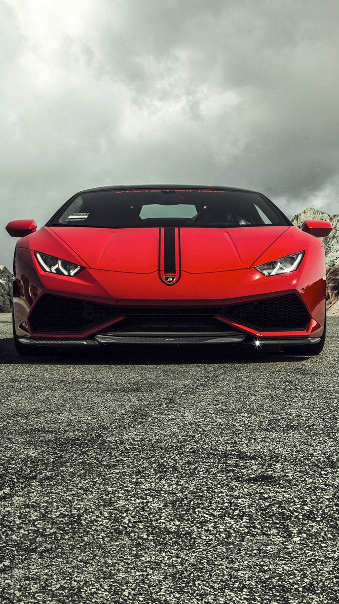 Lamborghini Iphone Red Aesthetic On Asphalt