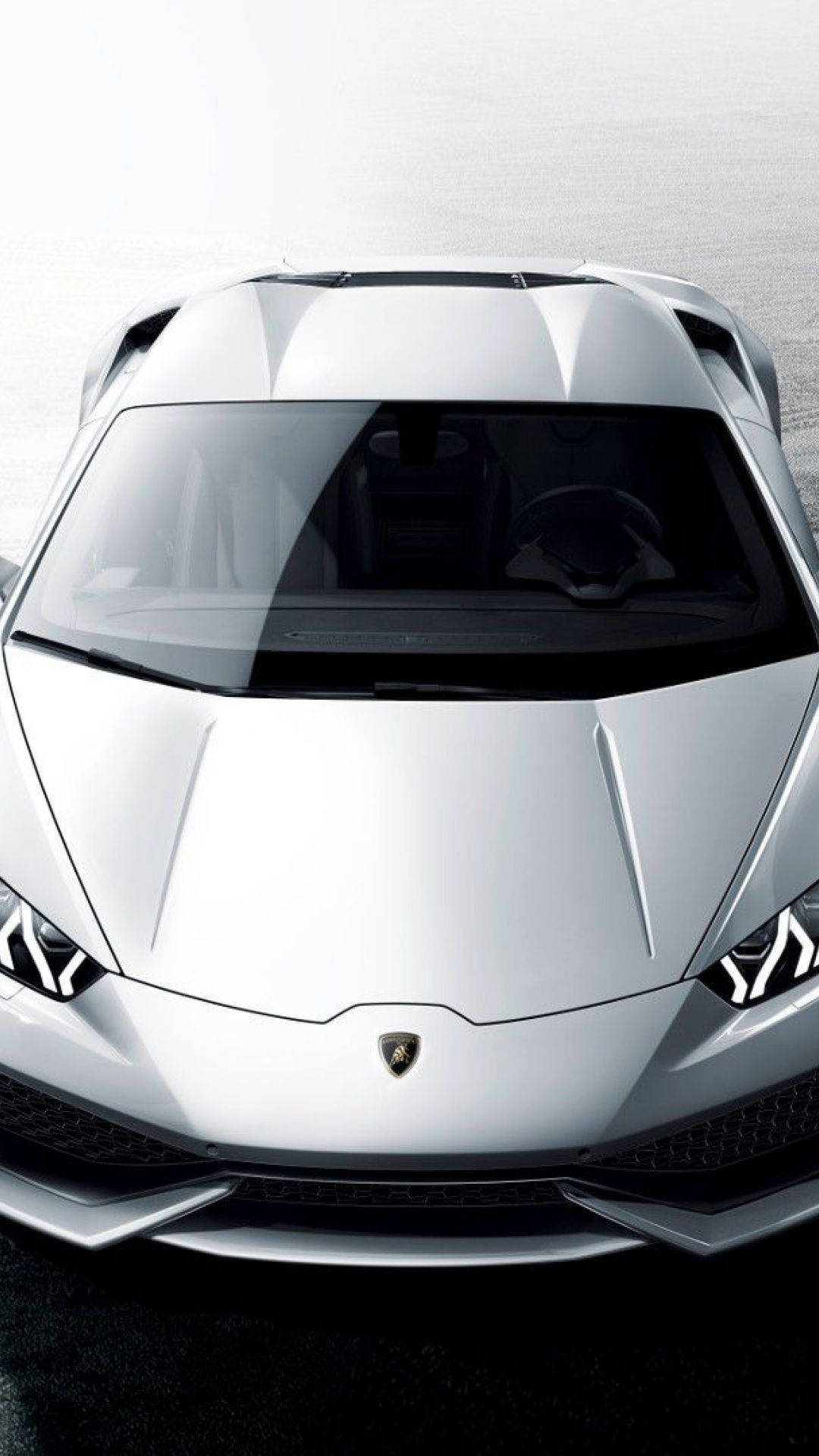 Lamborghini Iphone White Aesthetic Top View Background
