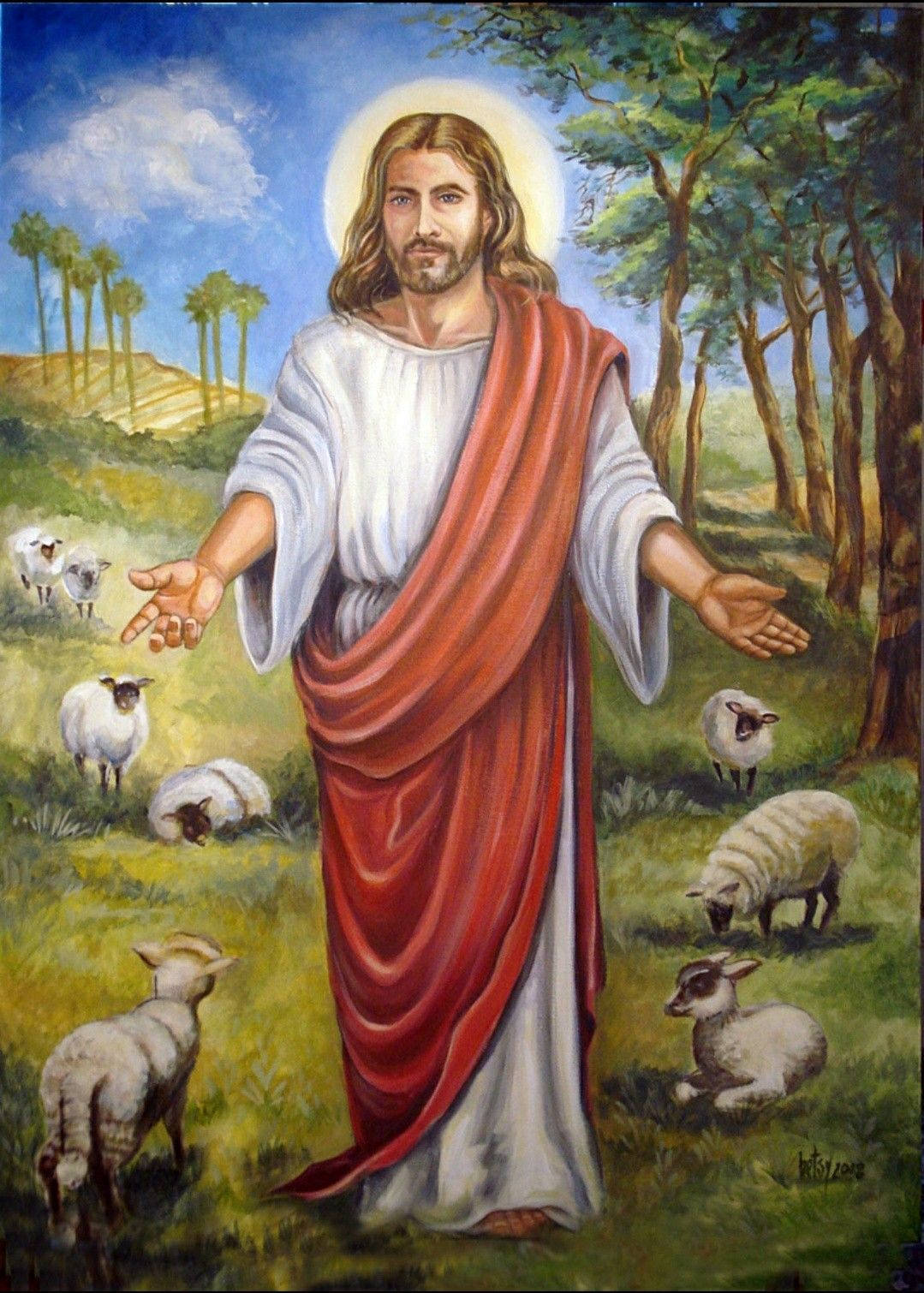 Lambs Of Christ Jesus Phone Background