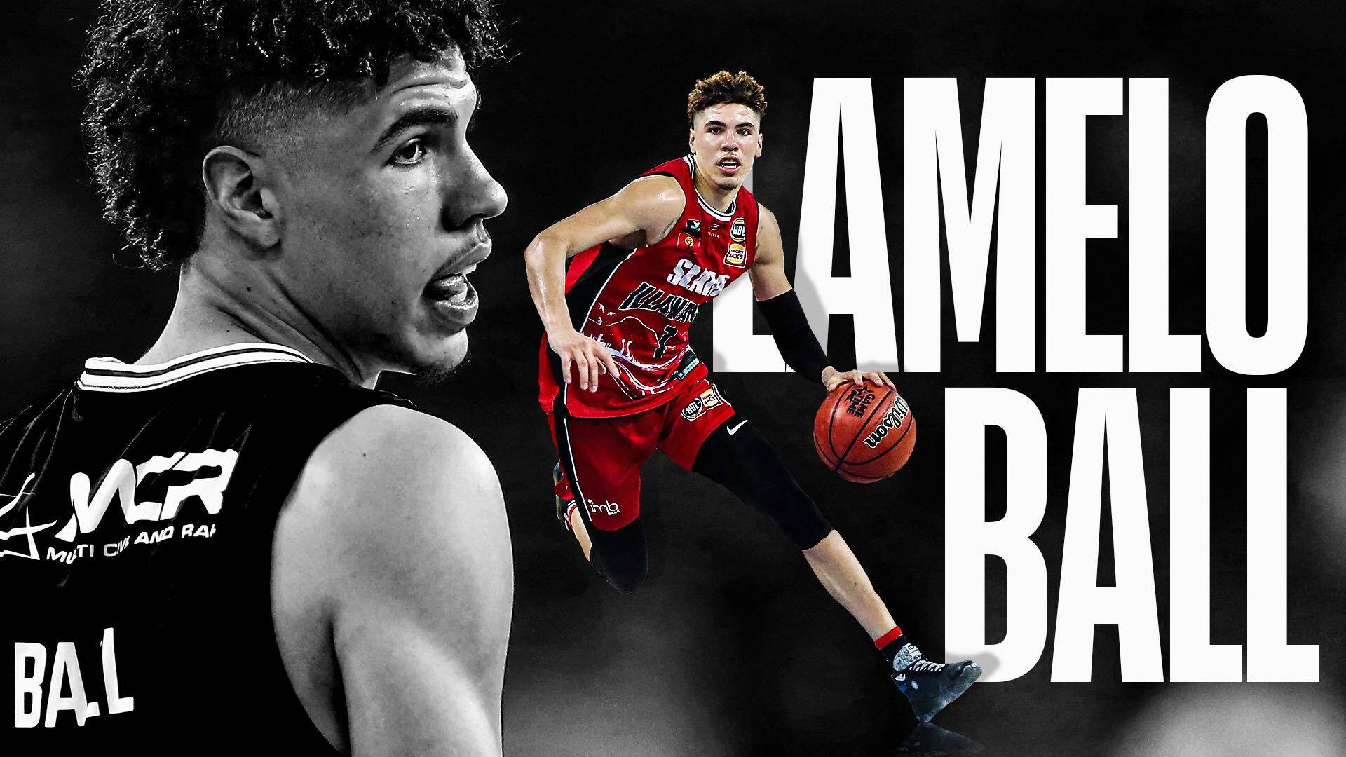 Lamelo Ball In Digital Cover Background