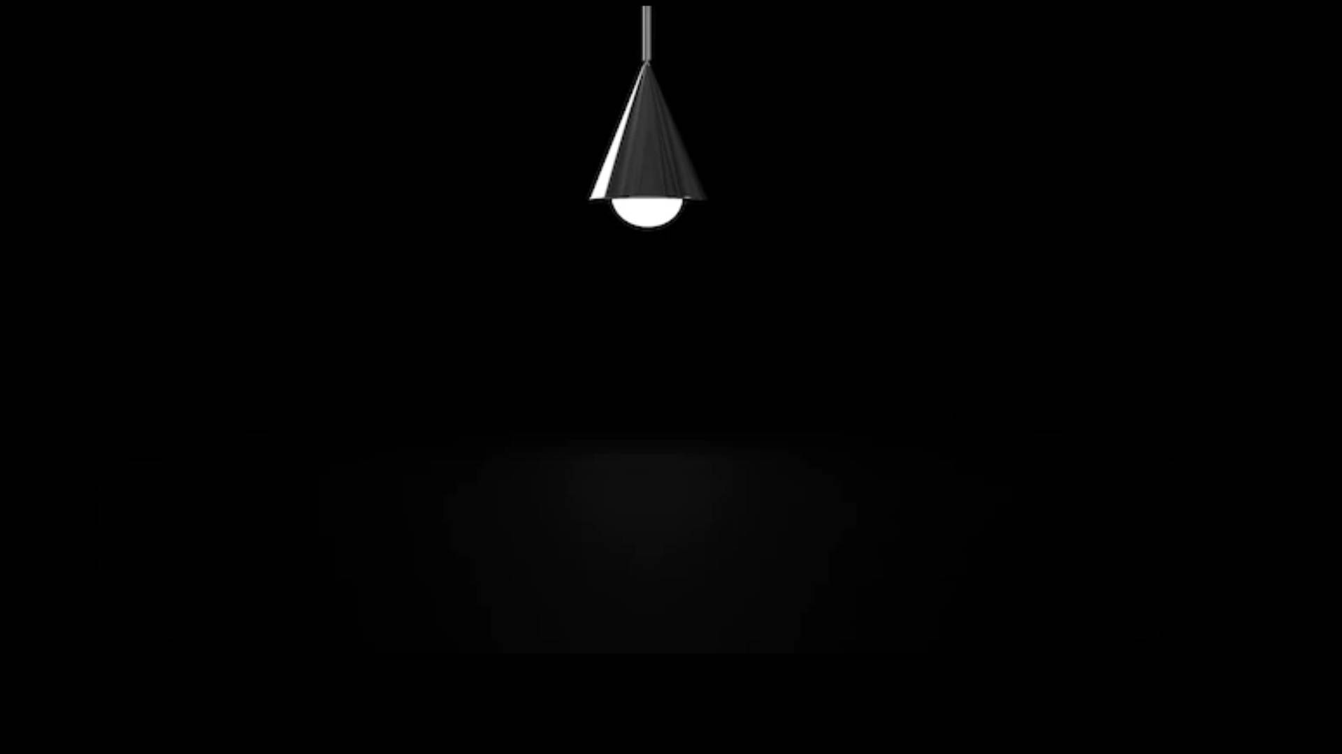 Lamp On A Blank Black Background