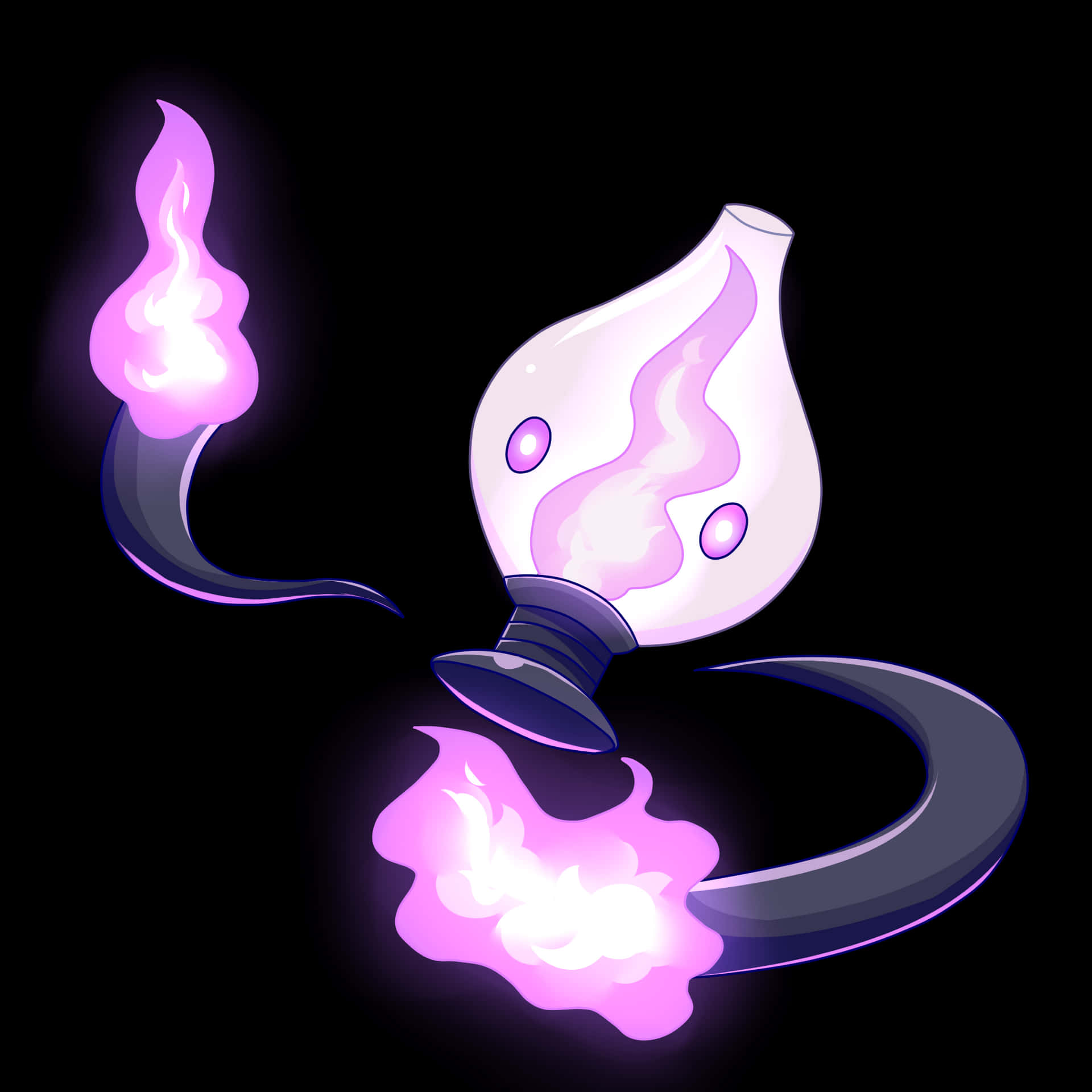 Lampent With No Cover On Head Background