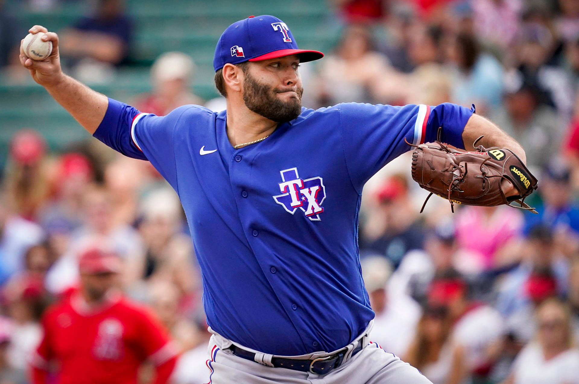 Lance Lynn Blue Uniform Background