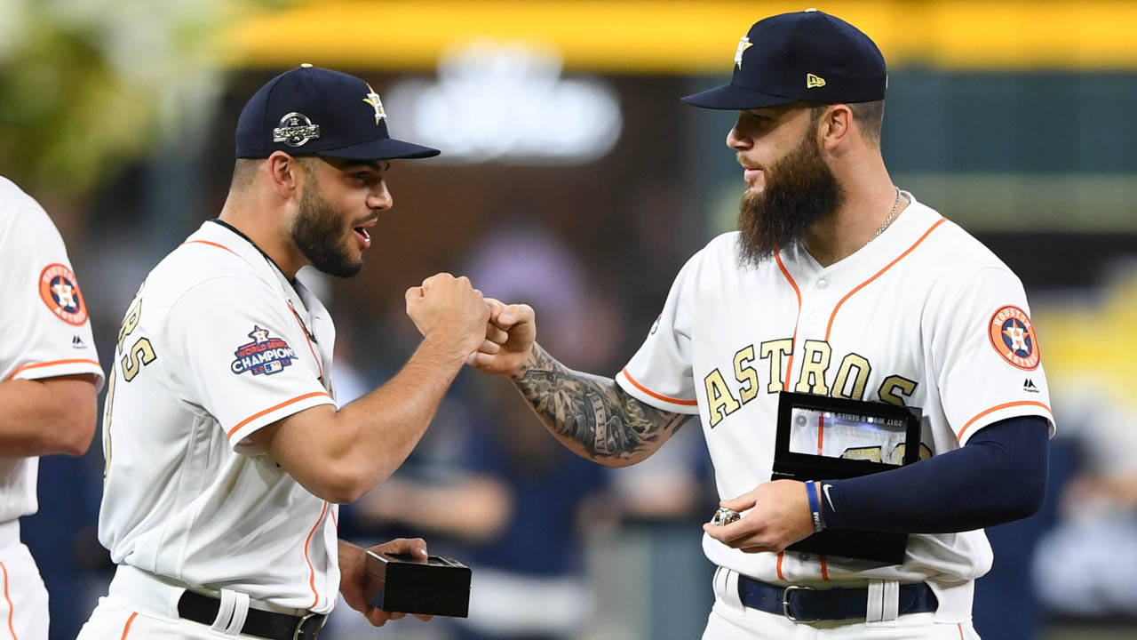 Lance Mccullers Fist Bump Background