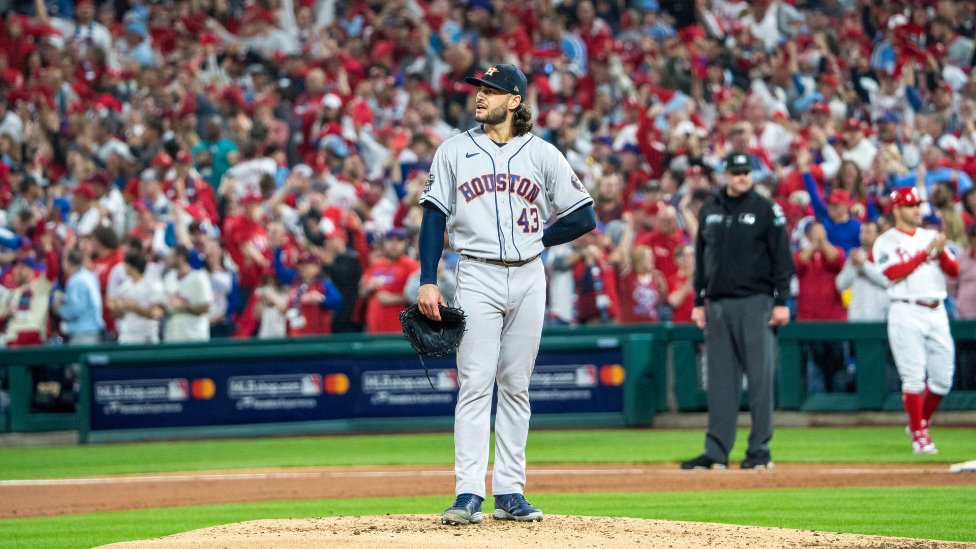 Lance Mccullers In The Field Background