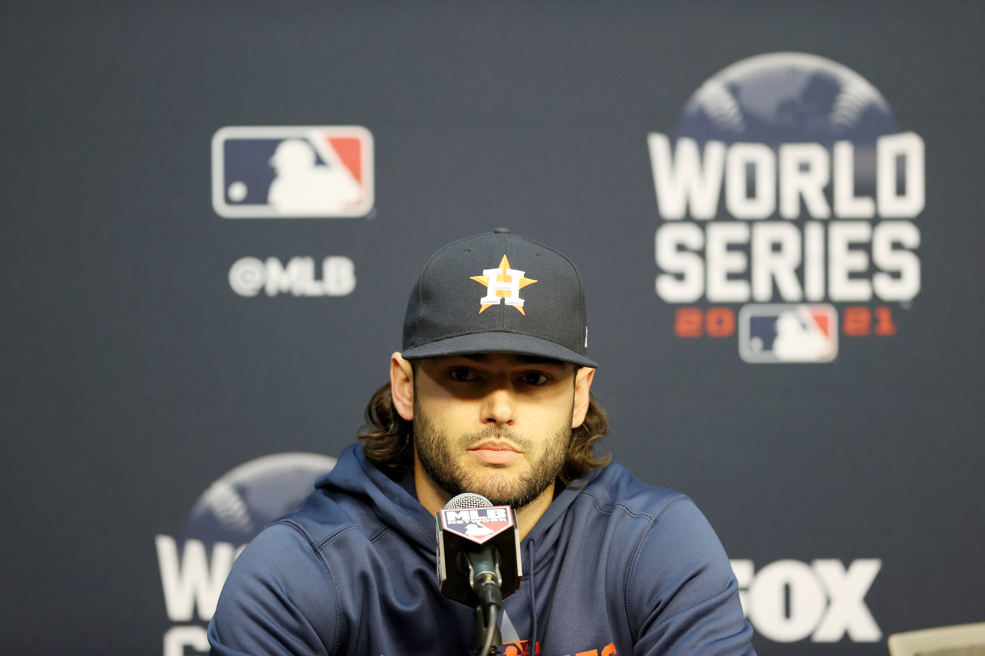 Lance Mccullers With Reporters Background