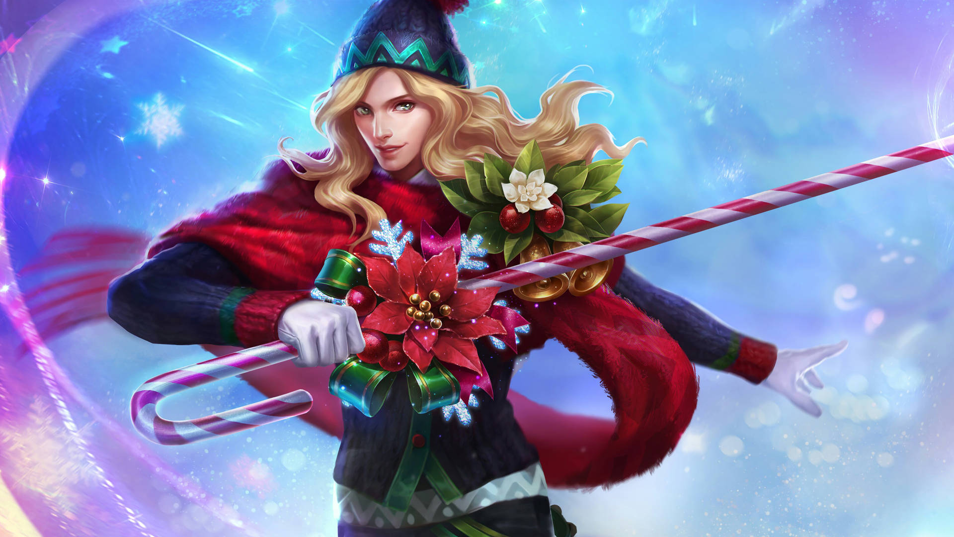 Lancelot Mobile Legend Christmas Carnival Skin Background