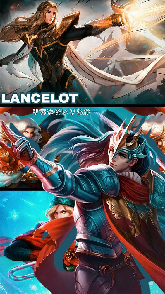 Lancelot Mobile Legend Different Skins Background