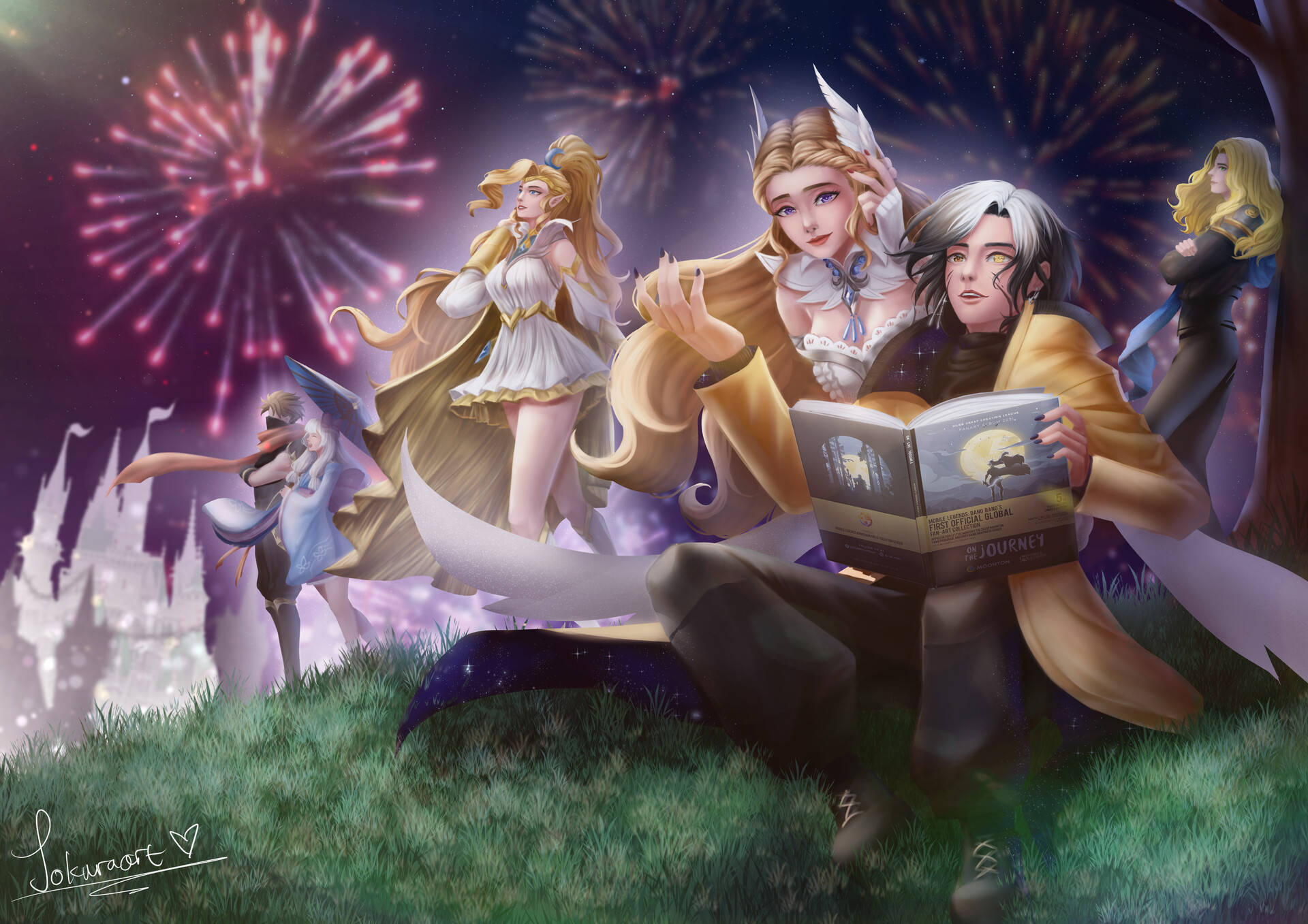 Lancelot Mobile Legend Fifth Anniversary Fanart Background