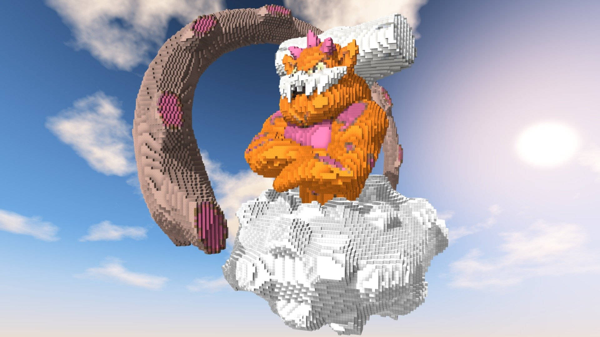 Landorus Minecraft Background