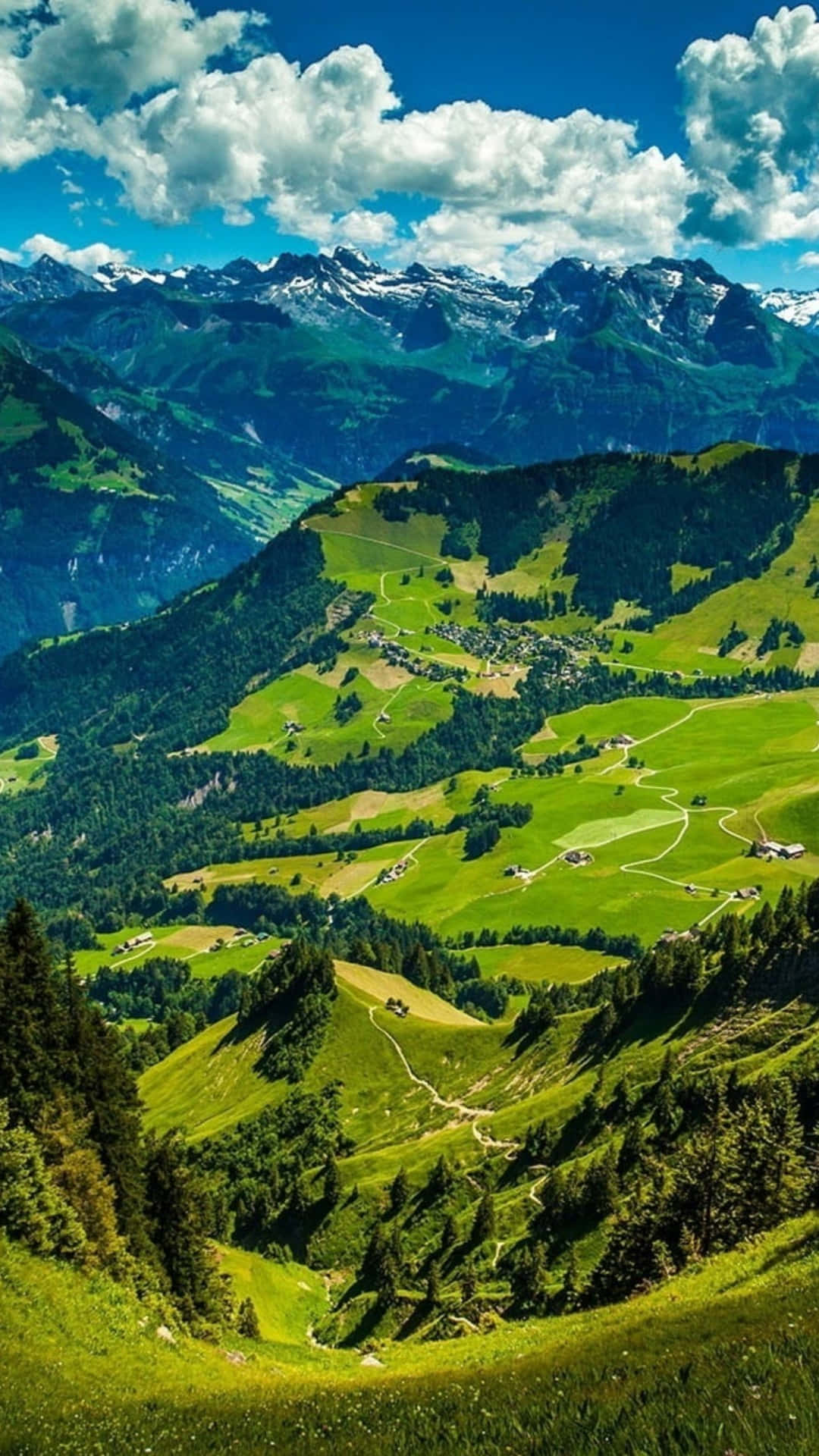 Landscape Hills And Mountains Background