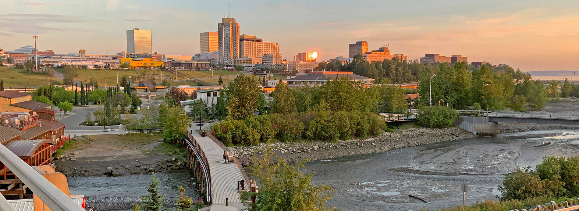 Landscape Of Anchorage Background