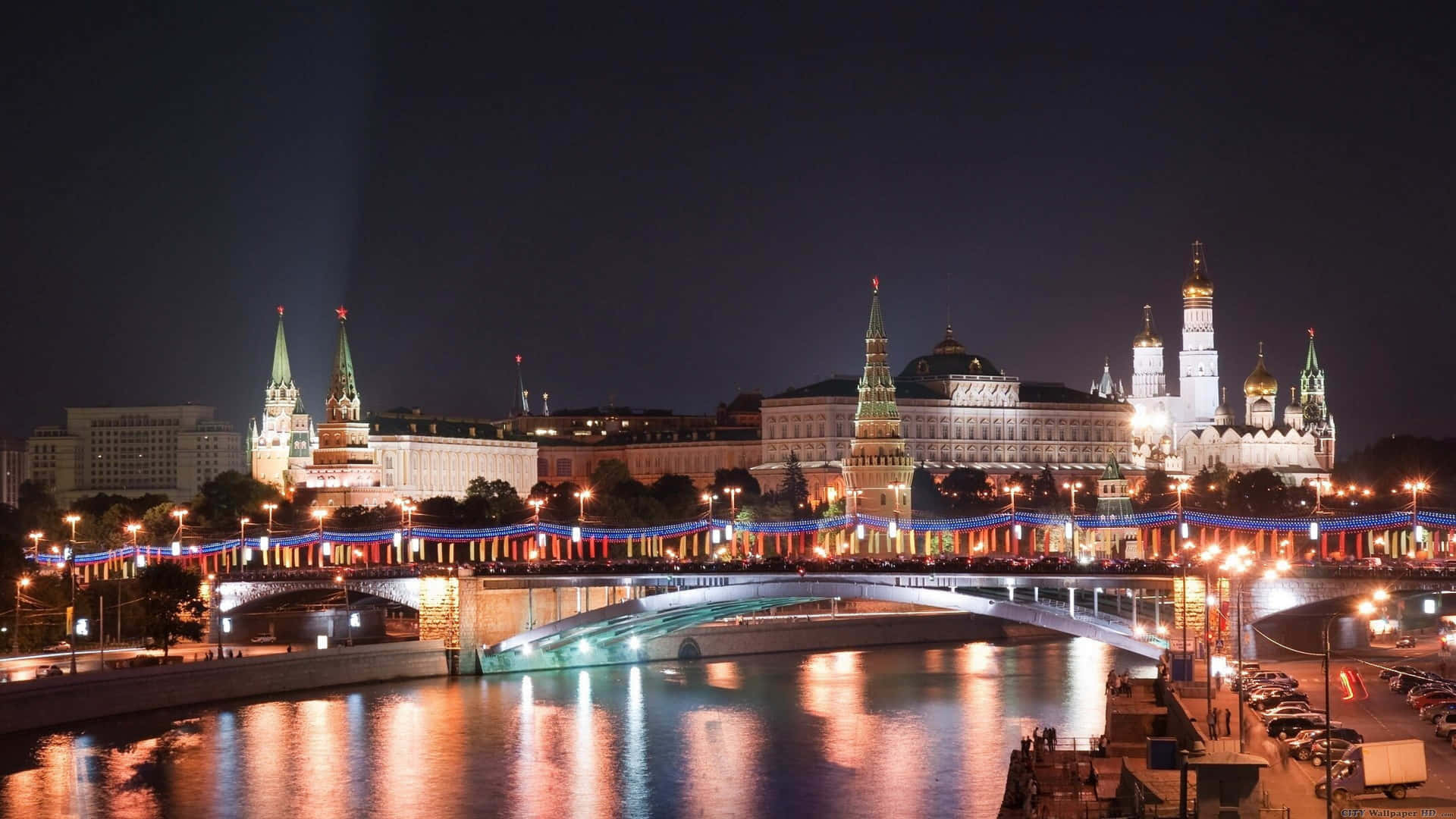 Landscape View Of Kremlin Background