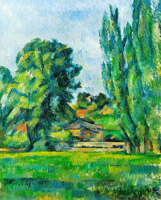 Landscape With Poplars 1887 Famous Painting