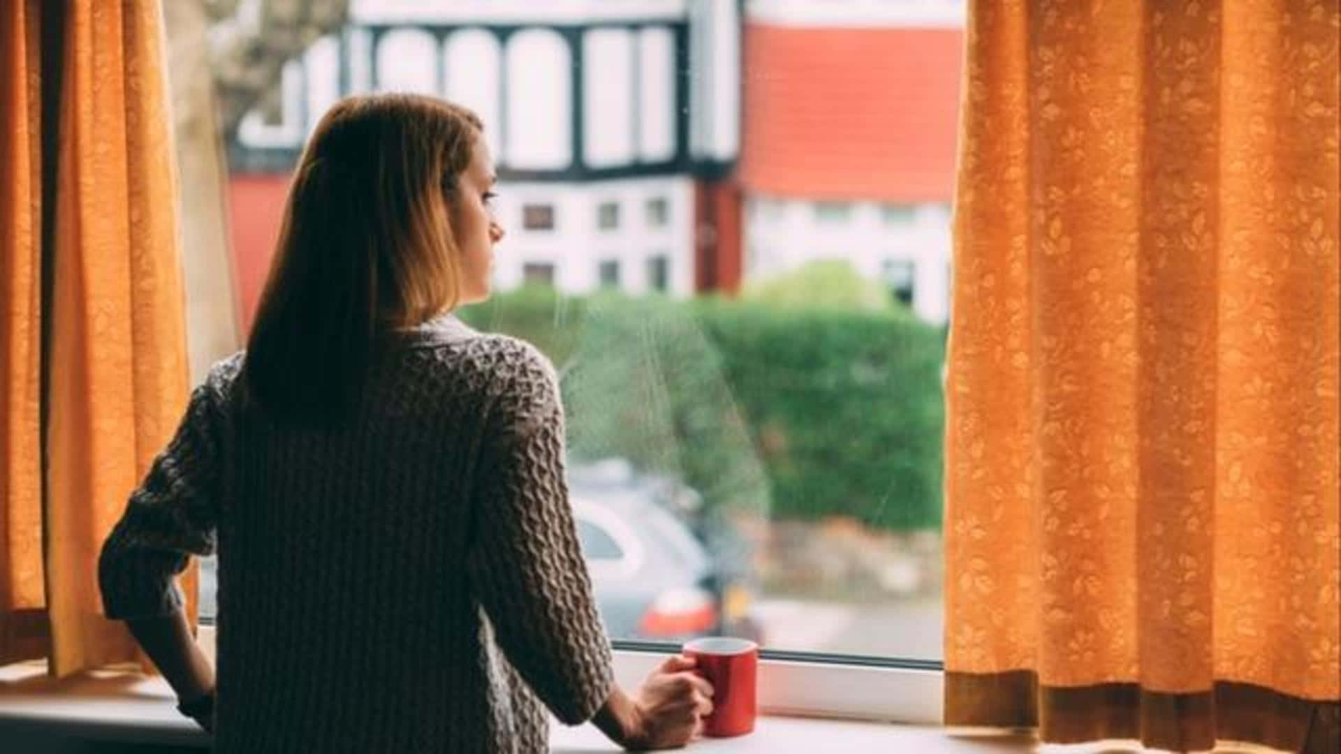 Languishing Moment In A Coffee Shop