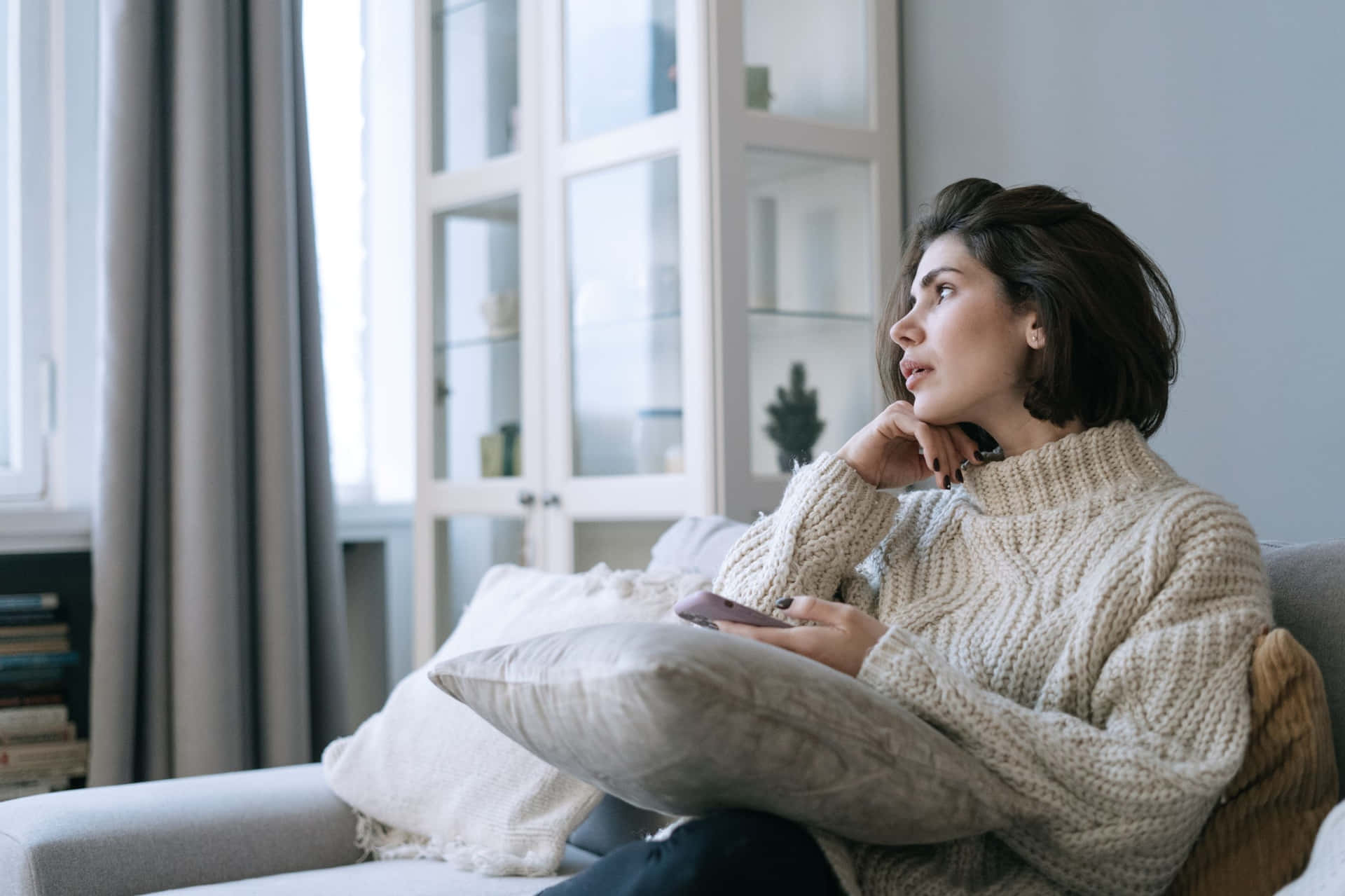 Languishing Woman On The Couch
