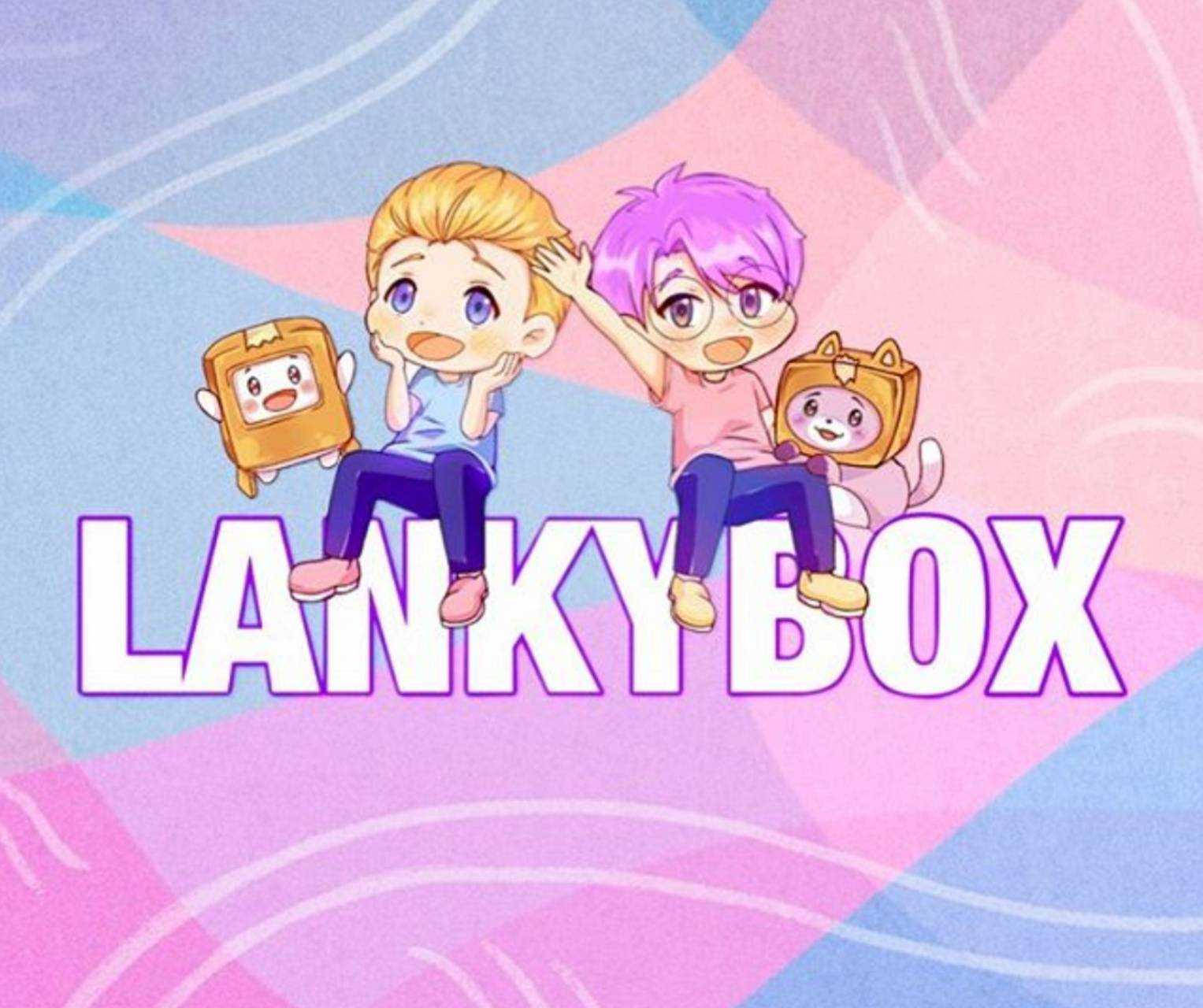 Lankybox Animated Adam And Justin Plushies Background