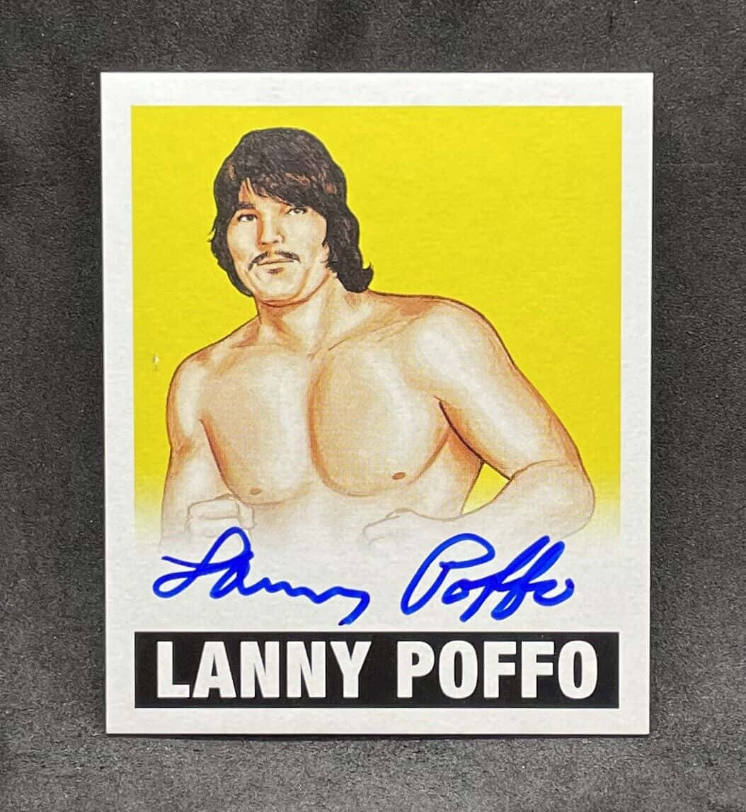 Lanny Poffo Illustration Yellow Background Background