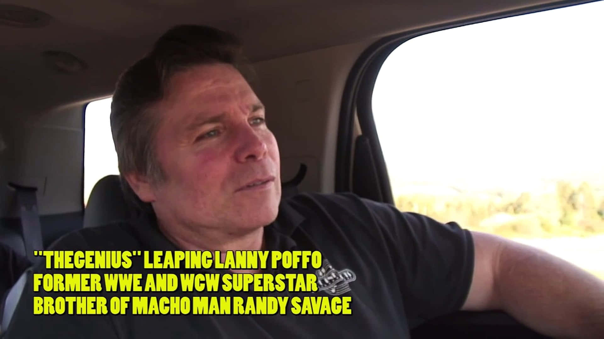 Lanny Poffo Inside Car Background