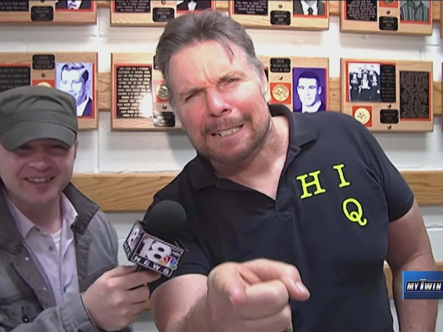 Lanny Poffo Pointing Finger Background