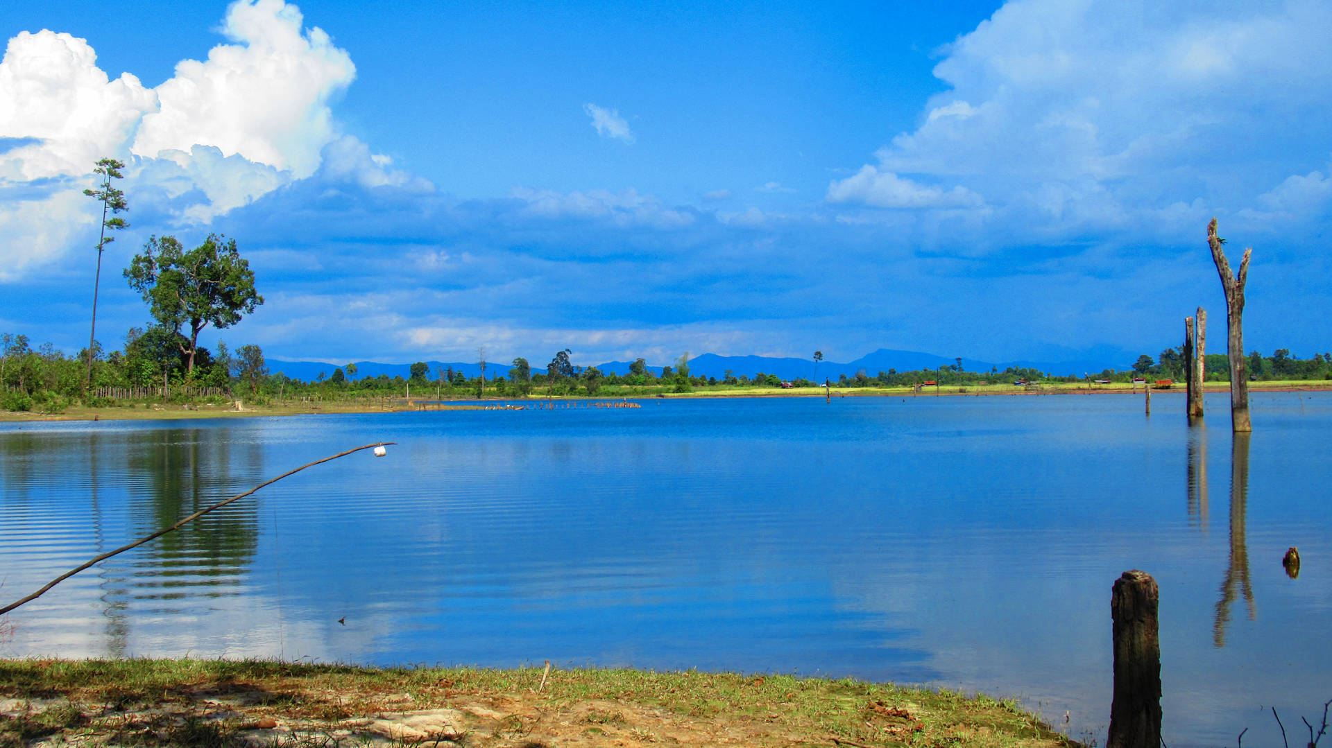 Laos Nakai Lake Background