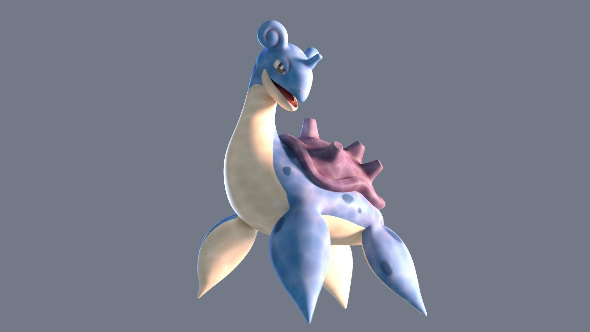 Lapras Gray Background Background